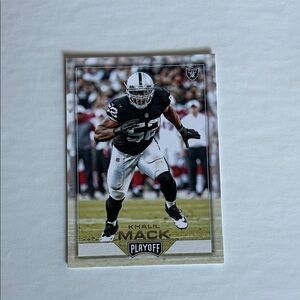Panini Playoff Khalil Mack Card - Black and White